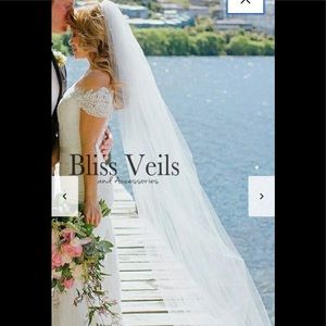 Chapel length wedding veil